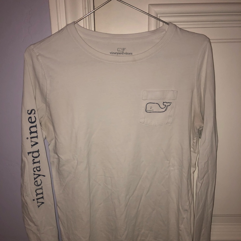 White Long Sleve Vineyard Vines